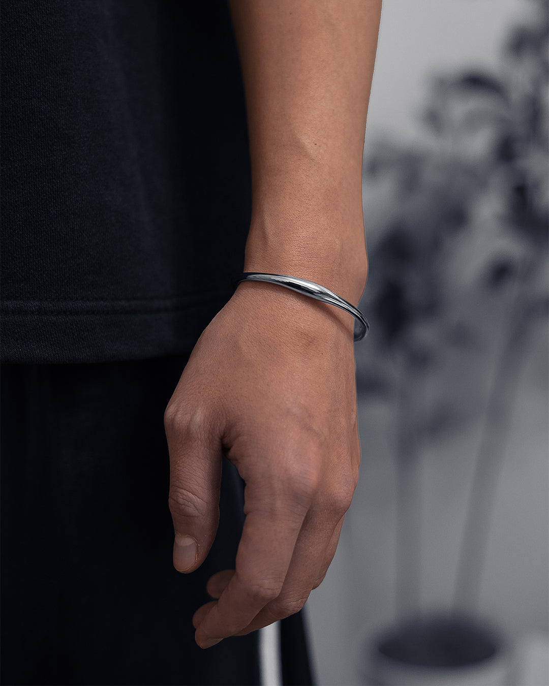 316L WAVE BANGLE