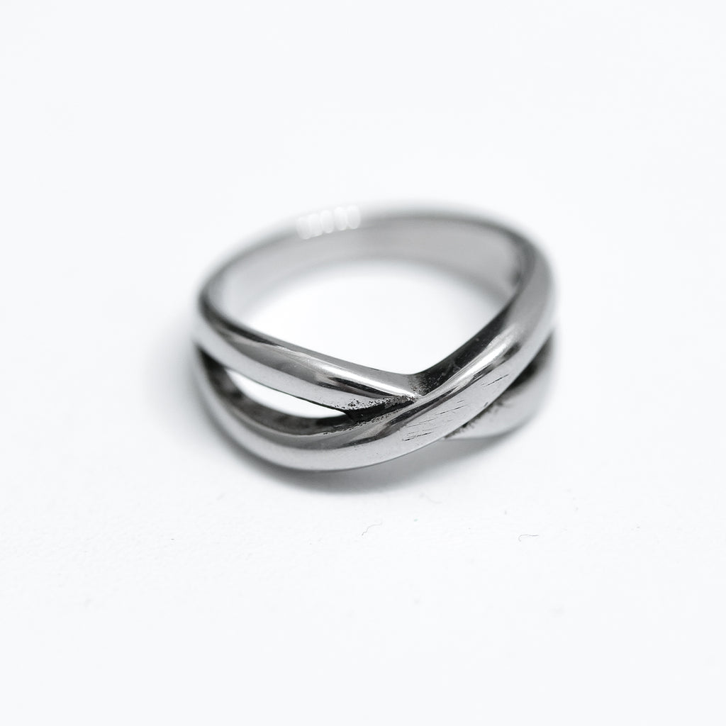 316L DESIGNER CROSS RING