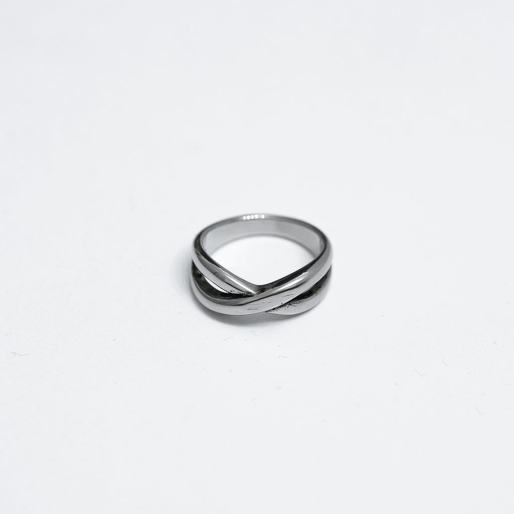 316L DESIGNER CROSS RING