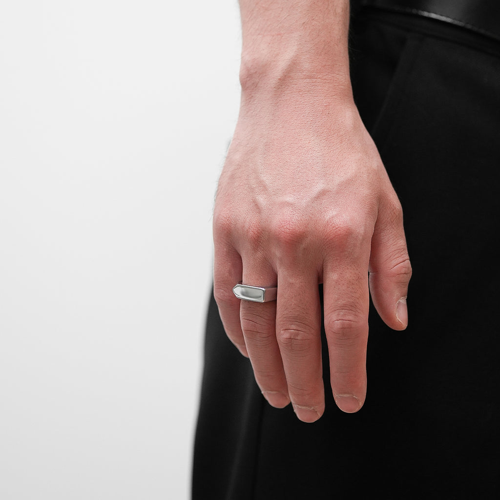 316L ARROW SIGNET RING