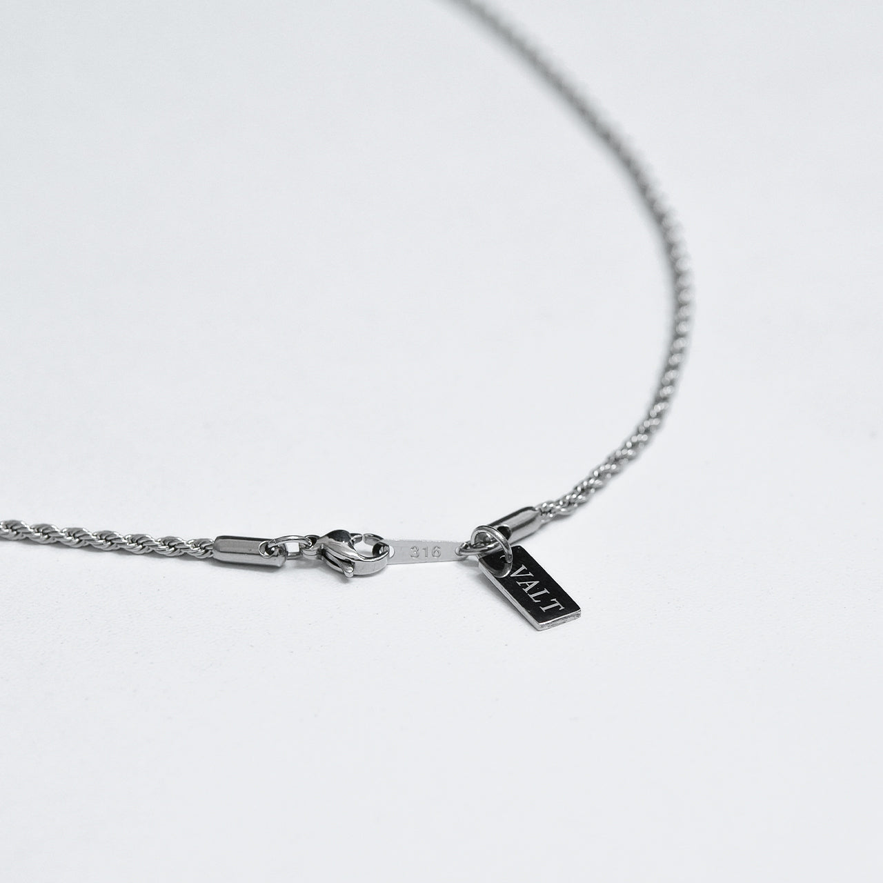 316L ROPE CHAIN NECKLACE (2MM)
